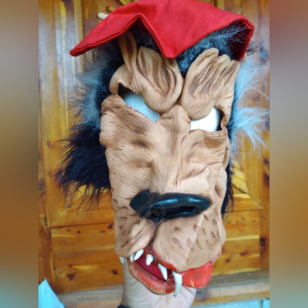 Be Something Studios Big Bad Wolf Mask Vtg Halloween Little Red Riding Hood